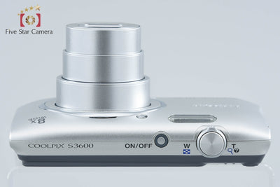 【中古】Nikon ニコン COOLPIX S3600 クリスタルシルバー コンパクトデジタルカメラ