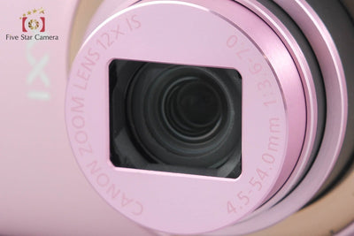 【中古】Canon キヤノン IXY 630 ピンク コンパクトデジタルカメラ 元箱付き