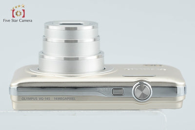 【中古】OLYMPUS オリンパス VG-145 シャンパンゴールド コンパクトデジタルカメラ
