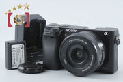【中古】SONY ソニー α6000 ILCE-6000 ブラック パワーズームレンズキット シャッター回数僅少 海外版