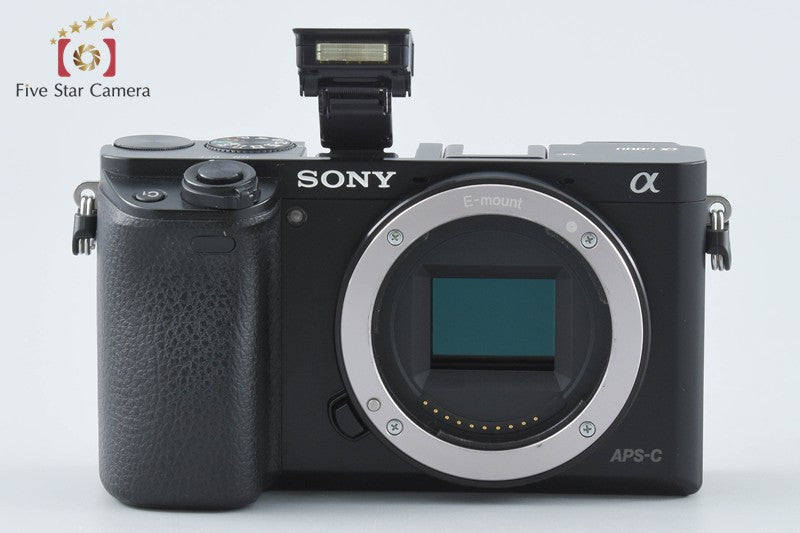 【美品】売切SONY α6000 ブラック　Wレンズキット　シャッター回数176 中古】SONY ソニー α6000 ILCE-6000 ブラック パワーズームレンズ