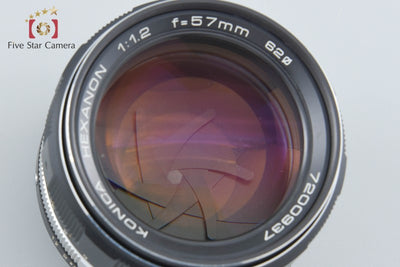 【中古】KONICA コニカ HEXANON 57mm f/1.2 EE ARマウント