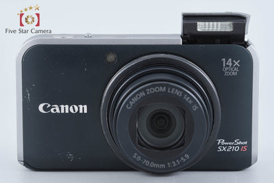 【中古】Canon キヤノン PowerShot SX210 IS ブルーブラック コンパクトデジタルカメラ