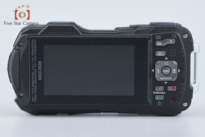 【中古】RICOH リコー PENTAX ペンタックス WG-60 ブラック 防水アクションカメラ シャッター回数僅少