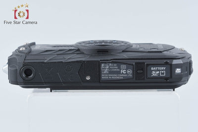 【中古】RICOH リコー PENTAX ペンタックス WG-60 ブラック 防水アクションカメラ シャッター回数僅少