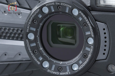 【中古】RICOH リコー PENTAX ペンタックス WG-60 ブラック 防水アクションカメラ シャッター回数僅少