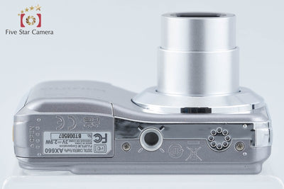 【中古】FUJIFILM 富士フイルム FINEPIX AX660 シルバー コンパクトデジタルカメラ