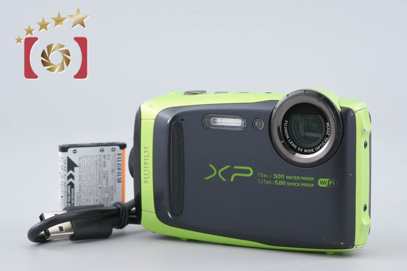 【中古】FUJIFILM 富士フイルム FINEPIX XP90 ライム コンパクトデジタルカメラ