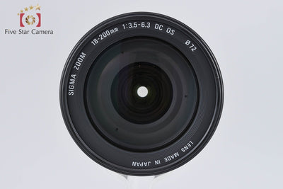 【中古】SIGMA シグマ 18-200mm f/3.5-6.3 DC OS キヤノン用