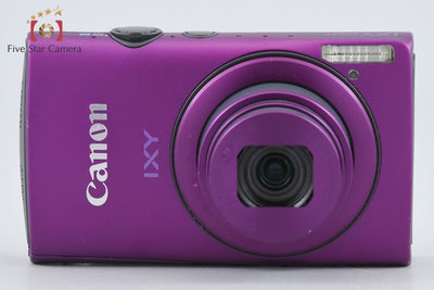 【中古】Canon キヤノン IXY 600F パープル コンパクトデジタルカメラ