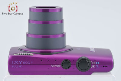 【中古】Canon キヤノン IXY 600F パープル コンパクトデジタルカメラ