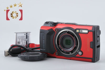 【中古】OLYMPUS オリンパス TOUGH TG-6 レッド コンパクトデジタルカメラ シャッター回数僅少