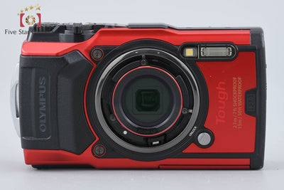 【中古】OLYMPUS オリンパス TOUGH TG-6 レッド コンパクトデジタルカメラ シャッター回数僅少