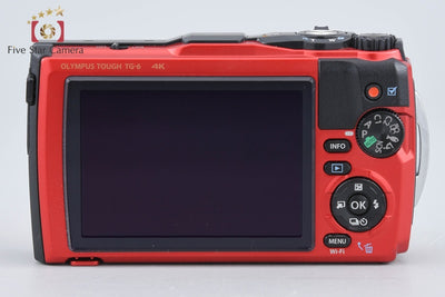 【中古】OLYMPUS オリンパス TOUGH TG-6 レッド コンパクトデジタルカメラ シャッター回数僅少