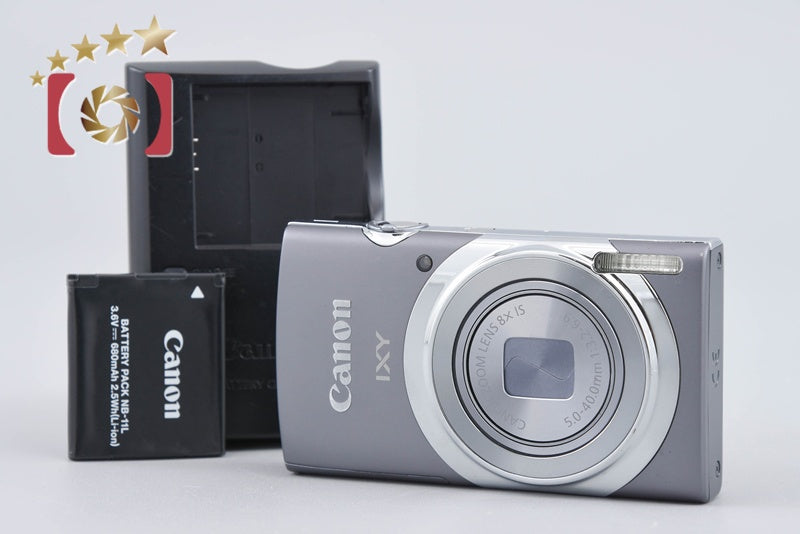 【中古】Canon キヤノン IXY 130 グレー コンパクトデジタルカメラ