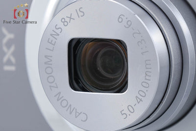 【中古】Canon キヤノン IXY 130 グレー コンパクトデジタルカメラ