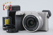 【中古】SONY ソニー α6000 ILCE-6000 シルバー パワーズームレンズキット 多言語対応