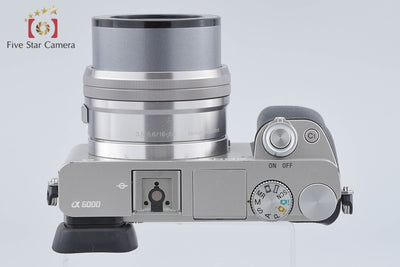 【中古】SONY ソニー α6000 ILCE-6000 シルバー パワーズームレンズキット 多言語対応