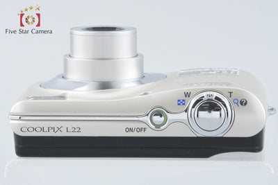 【中古】Nikon ニコン COOLPIX L22 シルバー コンパクトデジタルカメラ