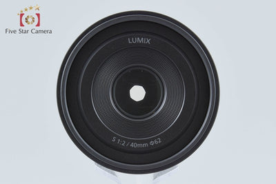 【中古】Panasonic パナソニック LUMIX S 40mm f/2 S-S40 Lマウント ブラック