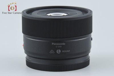 【中古】Panasonic パナソニック LUMIX S 40mm f/2 S-S40 Lマウント ブラック