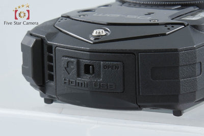 【中古】RICOH リコー PENTAX ペンタックス WG-50 ブラック 防水デジタルカメラ シャッター回数僅少