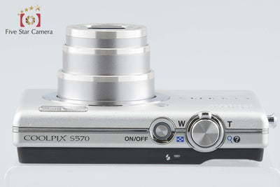 【中古】Nikon ニコン COOLPIX S570 シルバー コンパクトデジタルカメラ