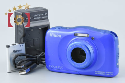 【中古】Nikon ニコン COOLPIX W100 ブルー コンパクトデジタルカメラ