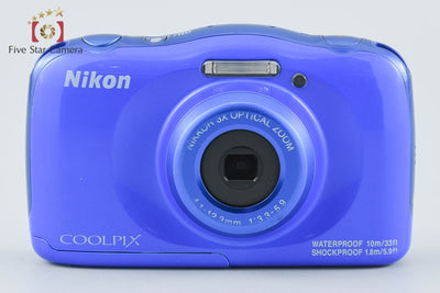 【中古】Nikon ニコン COOLPIX W100 ブルー コンパクトデジタルカメラ