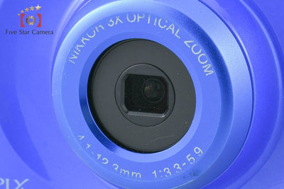【中古】Nikon ニコン COOLPIX W100 ブルー コンパクトデジタルカメラ
