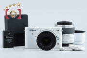 【中古】Nikon ニコン 1 J1 ダブルズームキット ホワイト シャッター回数僅少