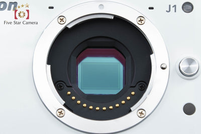 【中古】Nikon ニコン 1 J1 ダブルズームキット ホワイト シャッター回数僅少