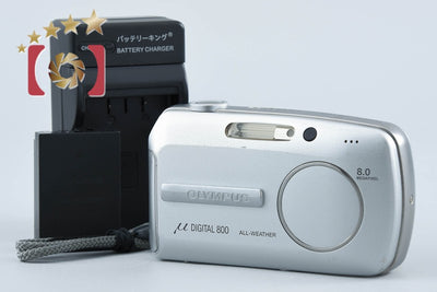 【中古】OLYMPUS オリンパス μ DIGITAL 800 シルバー コンパクトデジタルカメラ
