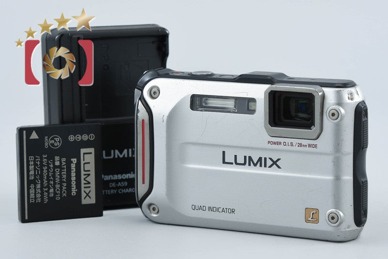 【中古】Panasonic パナソニック LUMIX DMC-FT4 プレシャスシルバー コンパクトデジタルカメラ