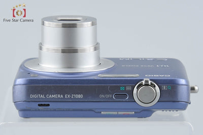 【中古】Casio カシオ EXILIM ZOOM EX-Z1080 ブルー コンパクトデジタルカメラ