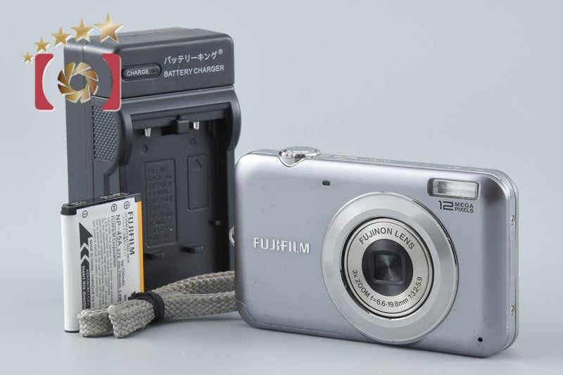 【中古】FUJIFILM 富士フイルム FINEPIX JV100 シルバー コンパクトデジタルカメラ
