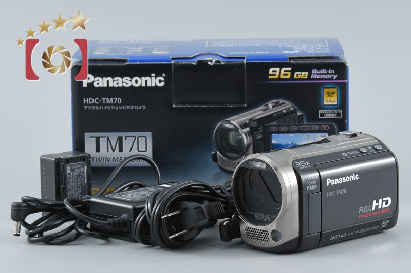 【中古】Panasonic パナソニック HDC-TM70 ブラック デジタルハイビジョンビデオカメラ 元箱付き