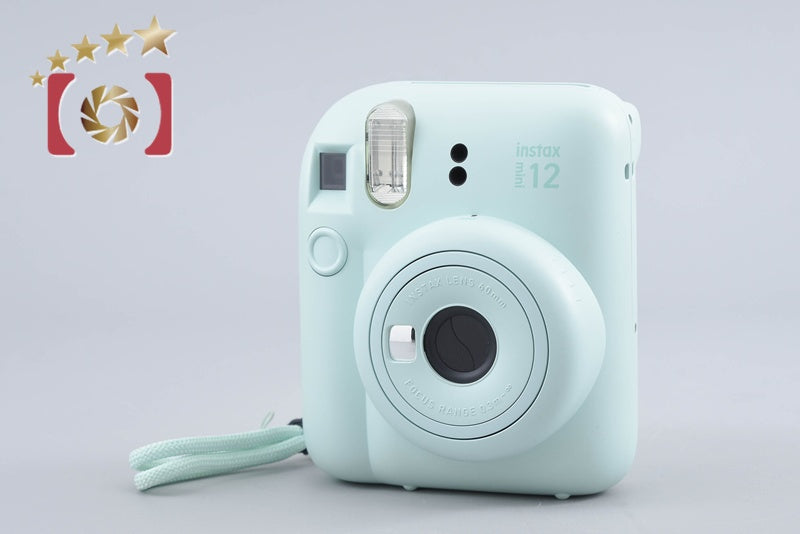 【中古】FUJIFILM 富士フイルム instax mini 12 ミントグリーン インスタントカメラ