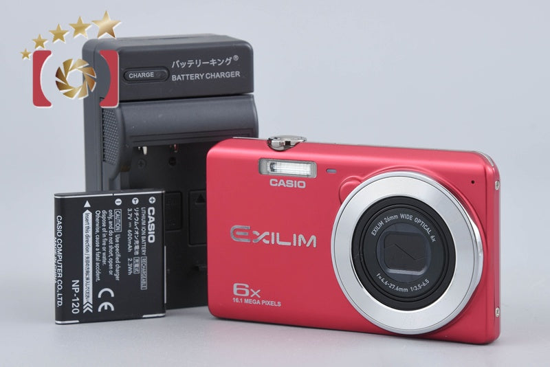 【中古】CASIO カシオ EXILIM EX-ZS27 レッド コンパクトデジタルカメラ