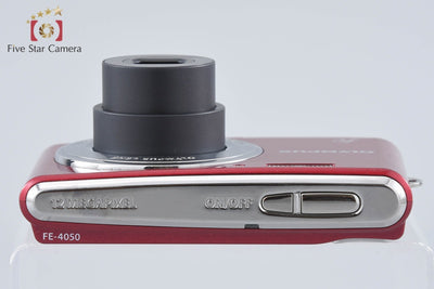 【中古】OLYMPUS オリンパス FE-4050 レッド コンパクトデジタルカメラ