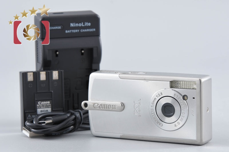 【中古】Canon キヤノン IXY Digital L プラチナシルバー コンパクトデジタルカメラ