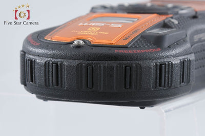 【中古】RICOH リコー PENTAX ペンタックス WG-5 GPS オレンジ 防水デジタルカメラ シャッター回数僅少