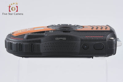 【中古】RICOH リコー PENTAX ペンタックス WG-5 GPS オレンジ 防水デジタルカメラ シャッター回数僅少