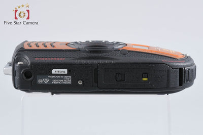 【中古】RICOH リコー PENTAX ペンタックス WG-5 GPS オレンジ 防水デジタルカメラ シャッター回数僅少