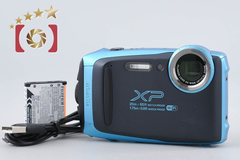 【中古】FUJIFILM 富士フイルム FinePix XP130 スカイブルー コンパクトデジタルカメラ