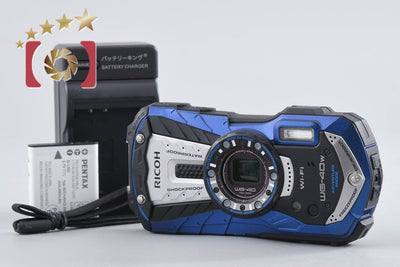 【中古】RICOH リコー PENTAX ペンタックス WG-40W ブルー コンパクトデジタルカメラ シャッター回数僅少