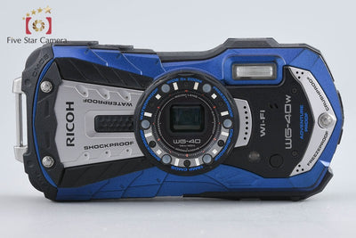 【中古】RICOH リコー PENTAX ペンタックス WG-40W ブルー コンパクトデジタルカメラ シャッター回数僅少