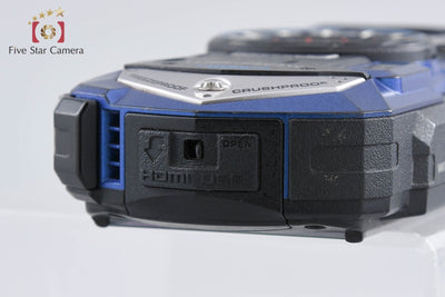 【中古】RICOH リコー PENTAX ペンタックス WG-40W ブルー コンパクトデジタルカメラ シャッター回数僅少