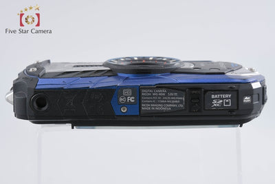 【中古】RICOH リコー PENTAX ペンタックス WG-40W ブルー コンパクトデジタルカメラ シャッター回数僅少