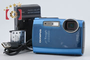 【中古】OLYMPUS オリンパス μ TOUGH-3000 ブルー コンパクトデジタルカメラ シャッター回数僅少